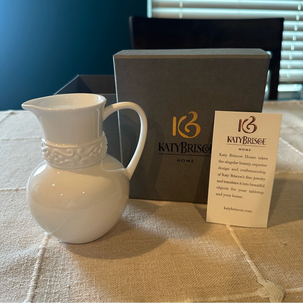 NWT‎ Katy Briscoe | Bangles Bone China Hand Painted Creamer Pitcher $195